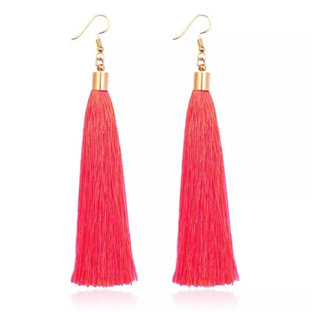 Bohemian tassels drop earrings